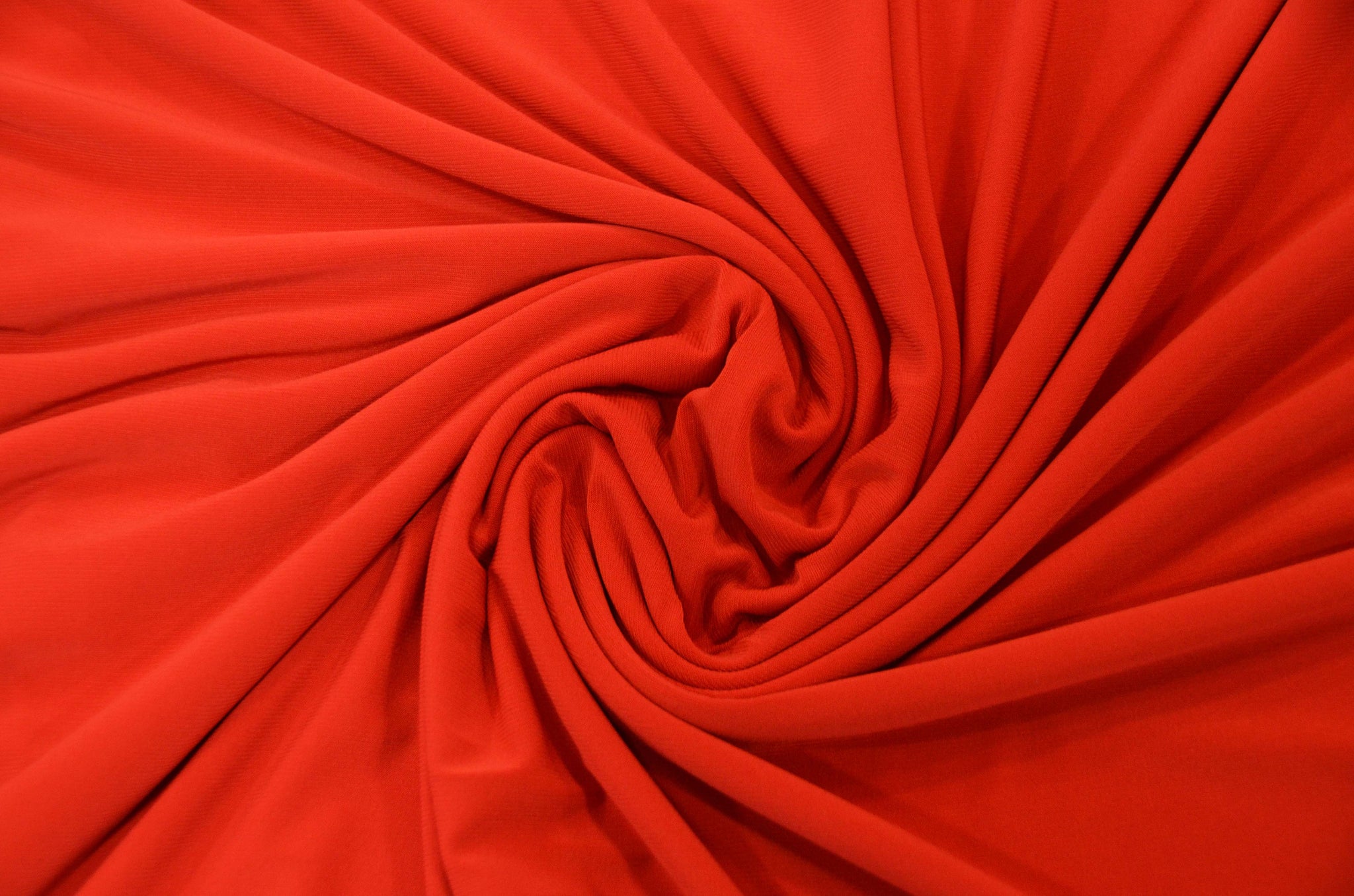 Cali Fabrics Red Stretch Crepe Knit Fabric by the Yard