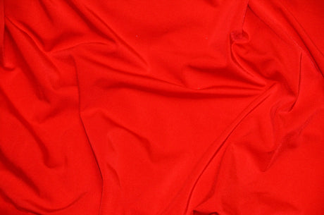 Nylon Spandex 4 Way Stretch Fabric | 60" Width | Great for Swimwear, Dancewear, Waterproof, Tablecloths, Chair Covers | Multiple Colors | Fabric mytextilefabric Yards Red 