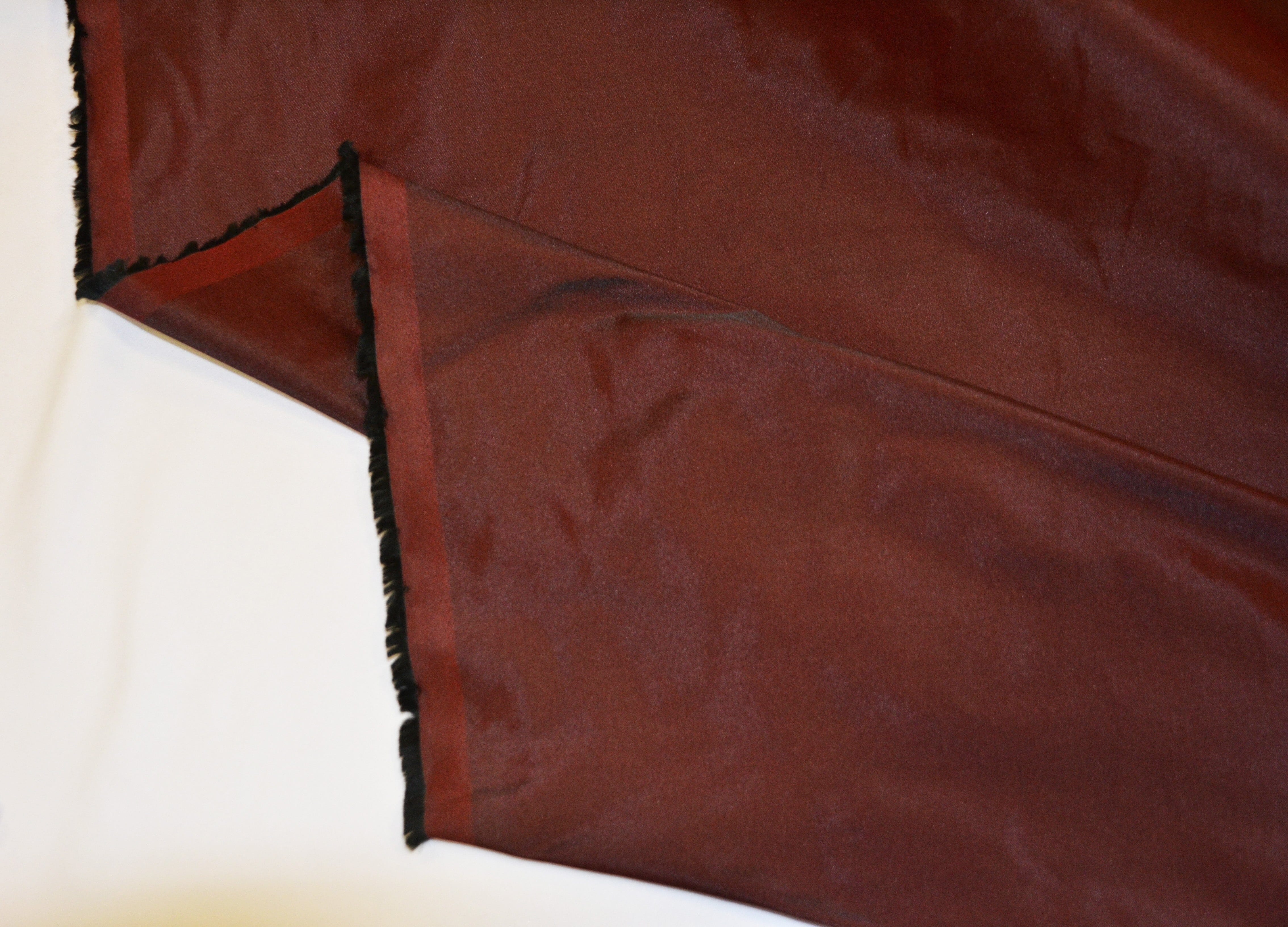 Polyester Silk Taffeta Fabric | Soft Polyester Taffeta Dupioni Fabric by the Yard | 54" Wide | Dresses, Curtain, Cosplay, Costume | Fabric mytextilefabric 3"x3" Sample Swatch Burgundy 