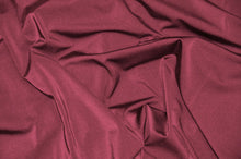 Load image into Gallery viewer, Nylon Spandex 4 Way Stretch Fabric | 60&quot; Width | Great for Swimwear, Dancewear, Waterproof, Tablecloths, Chair Covers | Multiple Colors | Fabric mytextilefabric Yards Burgundy 