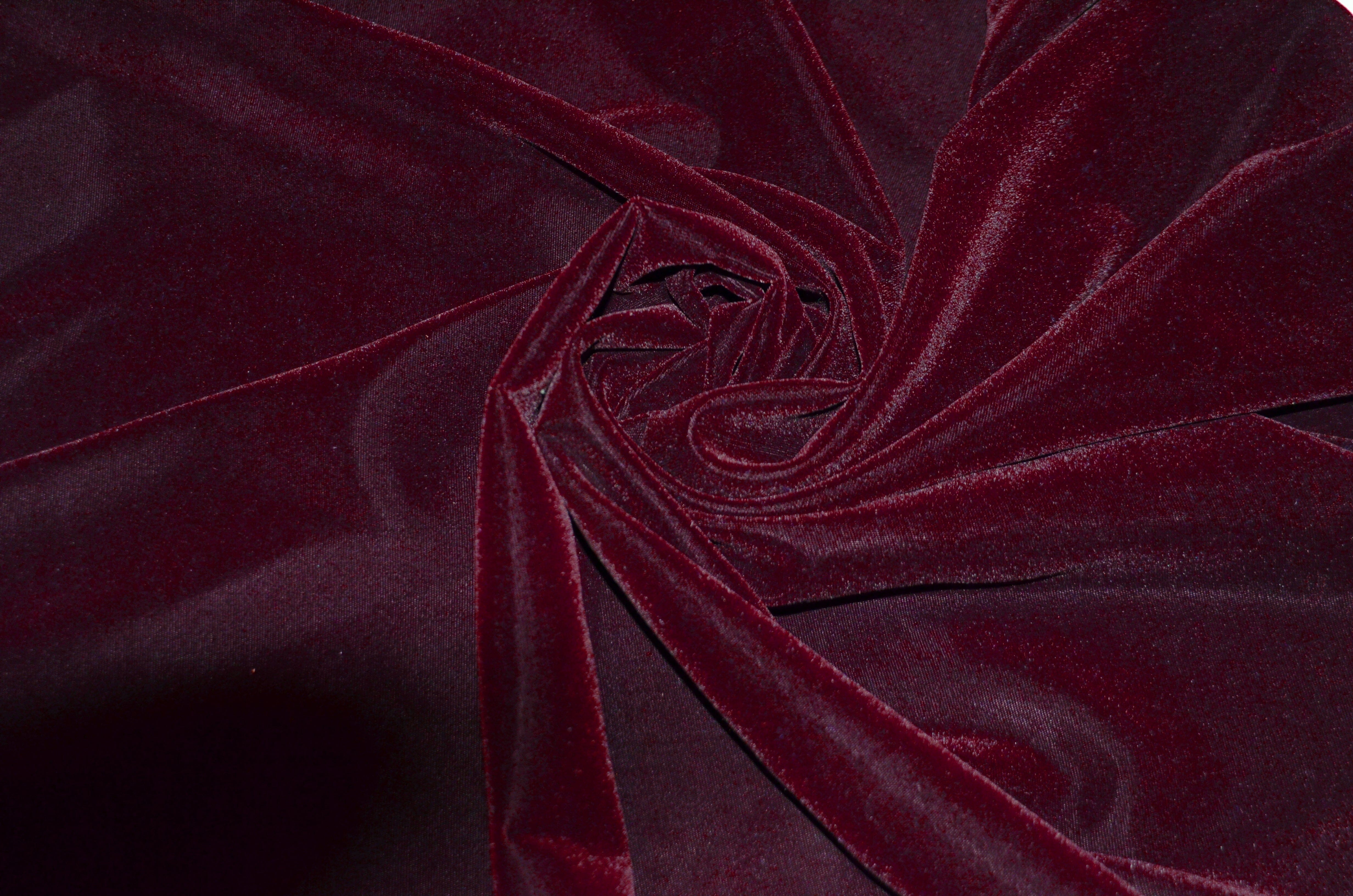 Soft Triple Velvet Fabric | 45" Wide | Plush Triple Velvet | Made in Korea | Multiple Colors | Fabric mytextilefabric Yards Burgundy 