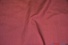 Load image into Gallery viewer, Polyester Cotton Broadcloth Fabric | 60&quot; Wide | Solid Colors | Continuous Yards | Multiple Colors | Fabric mytextilefabric Yards Burgundy 