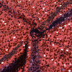 Load image into Gallery viewer, Sequins Taffeta Fabric by the Yard | Glitz Sequins Taffeta Fabric | Raindrop Sequins | 54&quot; Wide | Tablecloths, Runners, Dresses, Apparel | Fabric mytextilefabric Yards Burgundy 
