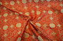 Oriental Medallion Brocade | Chinese Medallion Brocade | 48" Wide | Fabric mytextilefabric Yards Red Gold 