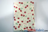 Red Cherry Cotton Fabric | 100% Cotton Print | 60" Wide | Fabric mytextilefabric 