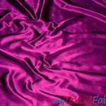 Load image into Gallery viewer, Stretch Charmeuse Satin Fabric | Soft Silky Satin Fabric | 96% Polyester 4% Spandex | Multiple Colors | Continuous Yards | Fabric mytextilefabric Raspberry 
