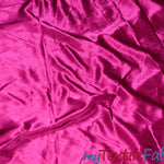 Load image into Gallery viewer, Stretch Charmeuse Satin Fabric | Soft Silky Satin Fabric | 96% Polyester 4% Spandex | Multiple Colors | Continuous Yards | Fabric mytextilefabric Magenta 
