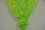 Crush Iridescent Organza Fabric | Crush Pearl Organza | 40" Wide | Crush Holographic Organza Fabric | Costume, Decoration, Apparel, Cosplay, Dance Wear Fabric mytextilefabric Yards Lime 