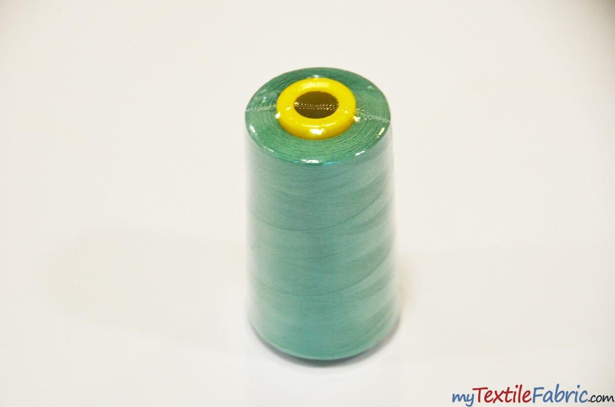 All Purpose Polyester Thread | 6000 Yard Spool | 50 + Colors Available | My Textile Fabric Jade 