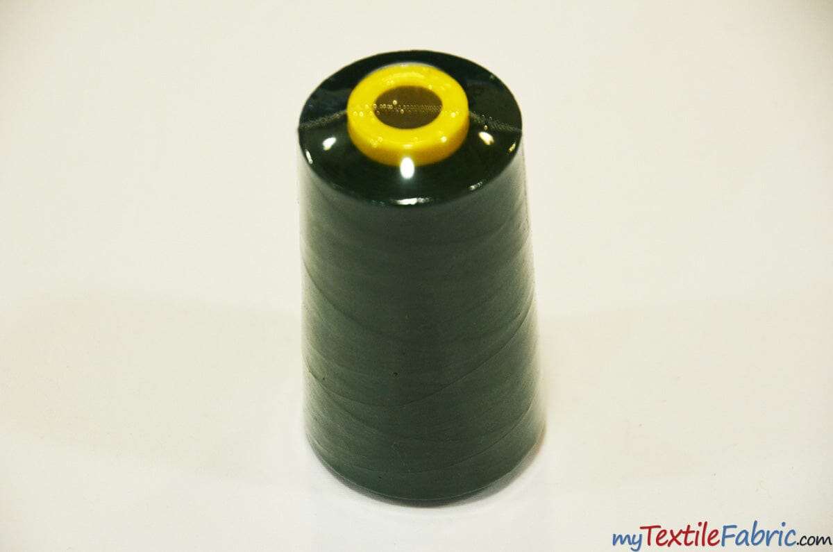 All Purpose Polyester Thread | 6000 Yard Spool | 50 + Colors Available | My Textile Fabric Hunter Green 