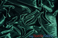 Load image into Gallery viewer, Stretch Charmeuse Satin Fabric | Soft Silky Satin Fabric | 96% Polyester 4% Spandex | Multiple Colors | Continuous Yards | Fabric mytextilefabric Lagoon 