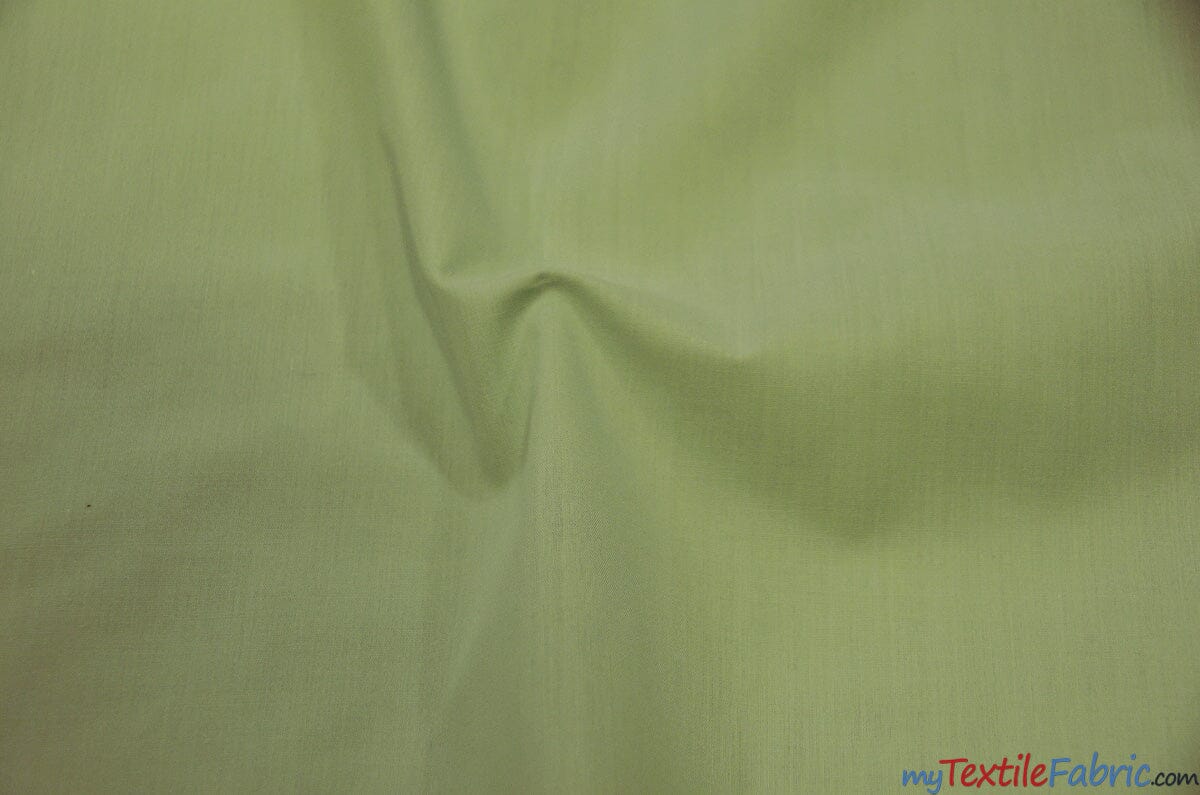 Polyester Cotton Broadcloth Fabric | 60" Wide | Solid Colors | Continuous Yards | Multiple Colors | Fabric mytextilefabric Yards Sage 