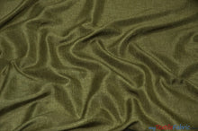 Load image into Gallery viewer, Vintage Linen Fabric | Imitation Burlap Fabric | 60&quot; Wide | Faux Burlap | Vintage Rustic Natural Look Burlap | Washable Burlap Fabric for Decor | Fabric mytextilefabric Yards Olive 