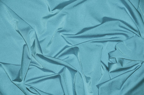 Nylon Spandex 4 Way Stretch Fabric | 60" Width | Great for Swimwear, Dancewear, Waterproof, Tablecloths, Chair Covers | Multiple Colors | Fabric mytextilefabric Yards Baby Blue 