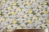 Spring Floral Rayon Challis Fabric by the Continuous Yard | 60" Wide | Flower Rayon Challis Fabric | Rayon Challis for Dresses and Skirts | Fabric mytextilefabric 3"x3" Sample Swatch Blue 