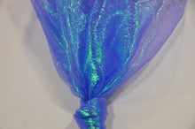 Load image into Gallery viewer, Crush Iridescent Organza Fabric | Crush Pearl Organza | 40&quot; Wide | Crush Holographic Organza Fabric | Costume, Decoration, Apparel, Cosplay, Dance Wear Fabric mytextilefabric Yards Royal Blue 