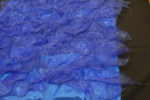 Load image into Gallery viewer, Organza Ruffled Taffeta Fabric | Layered Ruffle Taffeta Fabric | 57&quot; Wide | Multiple Colors | Fabric mytextilefabric Yards Royal Blue 