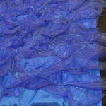 Load image into Gallery viewer, Organza Ruffled Taffeta Fabric | Layered Ruffle Taffeta Fabric | 57&quot; Wide | Multiple Colors | Fabric mytextilefabric Yards Royal Blue 
