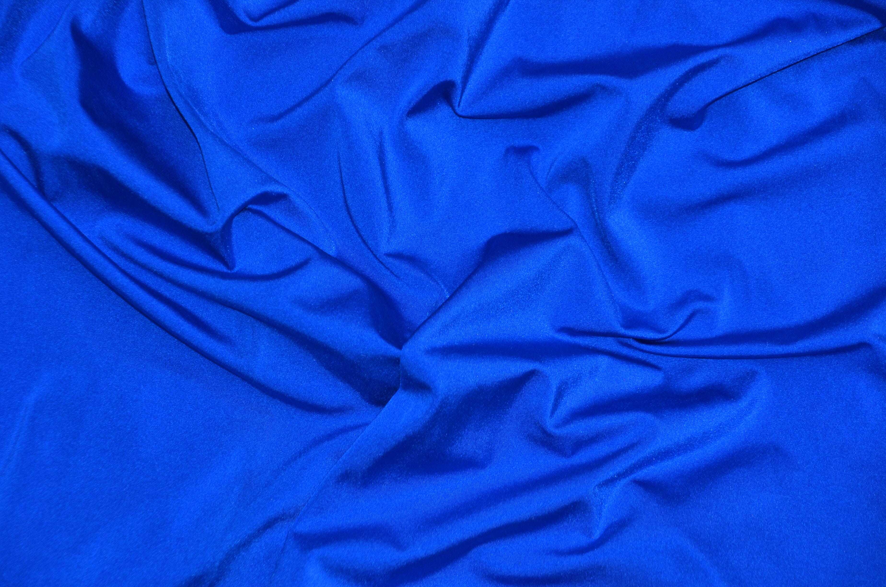 Nylon Spandex 4 Way Stretch Fabric | 60" Width | Great for Swimwear, Dancewear, Waterproof, Tablecloths, Chair Covers | Multiple Colors | Fabric mytextilefabric Yards Royal Blue 