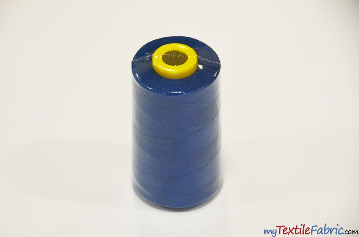 All Purpose Polyester Thread | 6000 Yard Spool | 50 + Colors Available | My Textile Fabric Royal Blue 