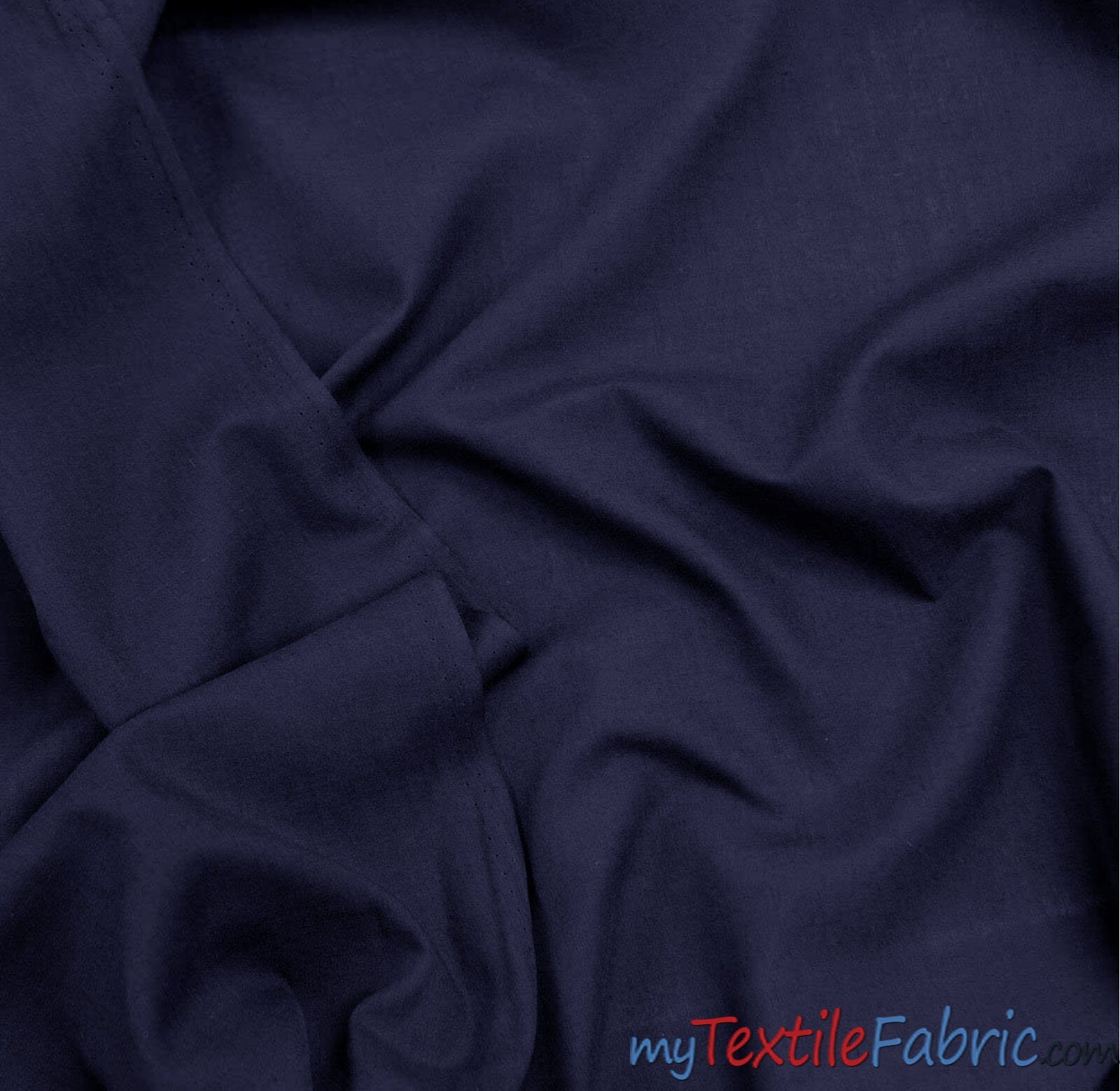 100% Cotton Fabric by the Continuous Yard | 60" Wide | White Navy and Black | Cotton Sheeting | Mask Fabric, Shirt, Pouch | Fabric mytextilefabric Yards Navy Blue 