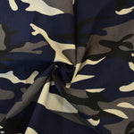 Load image into Gallery viewer, Navy Blue Camouflage Cotton Print | 100% Cotton Print | 60&quot; Wide | Fabric mytextilefabric Yards 
