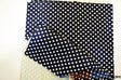 Navy White Polka Dot Cotton Print | 100% Cotton Print Fabric | 60" Wide | Fabric mytextilefabric 