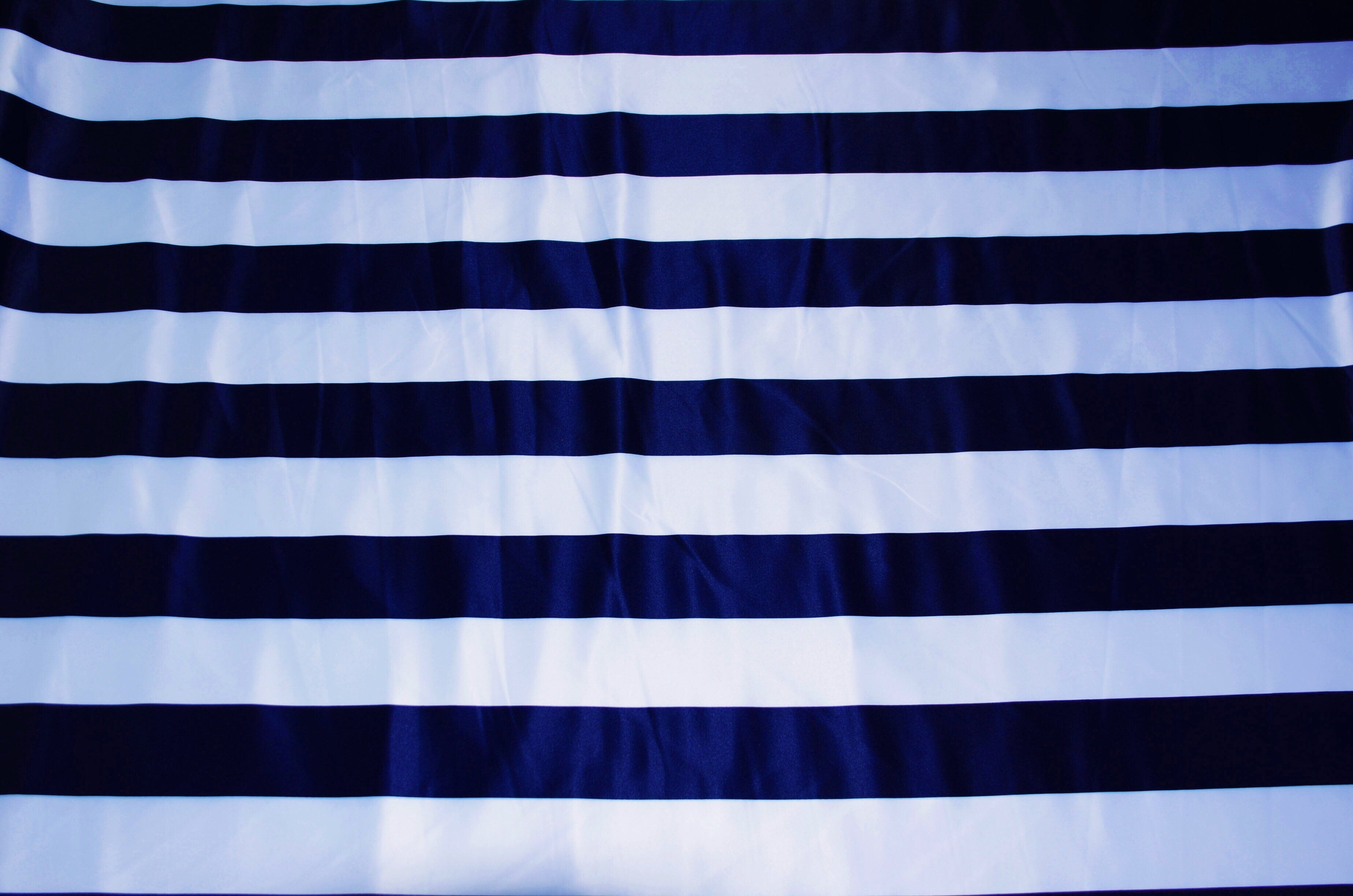 3.5" Stripe Satin Print | Dull Satin Print | 58/60" Wide | Multiple Colors | Stripe Satin Print Fabric | Fabric mytextilefabric Yards Navy Blue White 3.5 Inch Stripe 