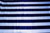 3.5" Stripe Satin Print | Dull Satin Print | 58/60" Wide | Multiple Colors | Stripe Satin Print Fabric | Fabric mytextilefabric Yards Navy Blue White 3.5 Inch Stripe 