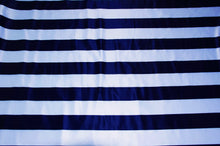 Load image into Gallery viewer, 3.5&quot; Stripe Satin Print | Dull Satin Print | 58/60&quot; Wide | Multiple Colors | Stripe Satin Print Fabric | Fabric mytextilefabric Yards Navy Blue White 3.5 Inch Stripe 