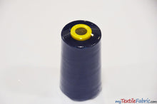 Load image into Gallery viewer, All Purpose Polyester Thread | 6000 Yard Spool | 50 + Colors Available | My Textile Fabric Navy 