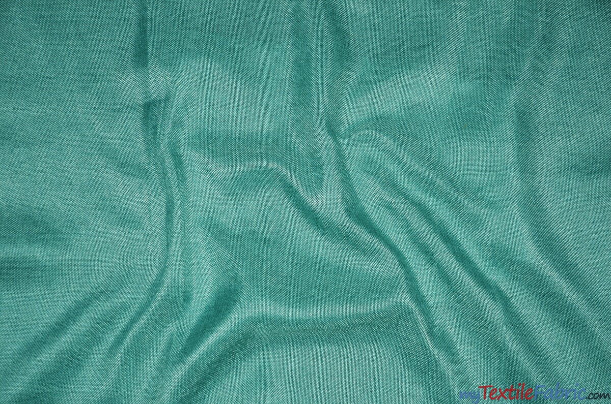 Vintage Linen Fabric | Imitation Burlap Fabric | 60" Wide | Faux Burlap | Vintage Rustic Natural Look Burlap | Washable Burlap Fabric for Decor | Fabric mytextilefabric Yards 951 Blue 