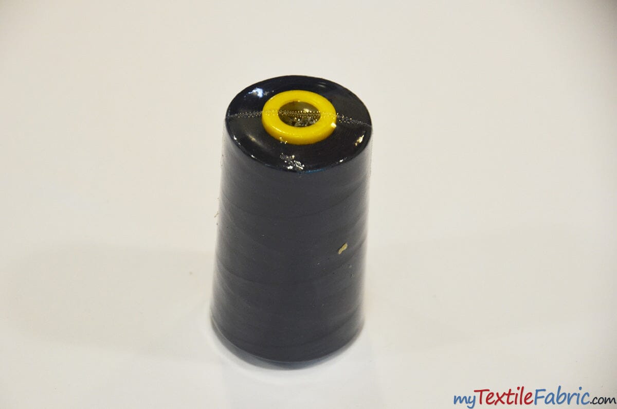 All Purpose Polyester Thread | 6000 Yard Spool | 50 + Colors Available | My Textile Fabric Dark Navy 