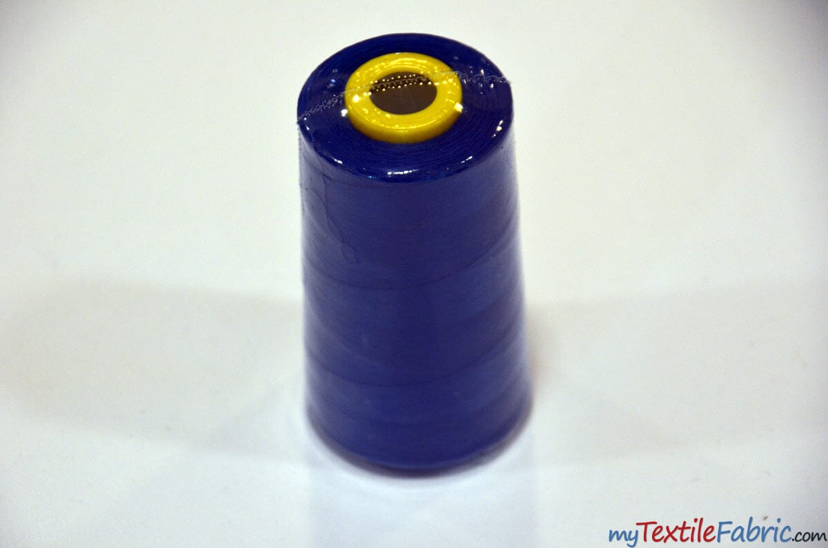 All Purpose Polyester Thread | 6000 Yard Spool | 50 + Colors Available | My Textile Fabric Pucci Royal 