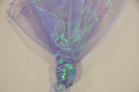 Crush Iridescent Organza Fabric | Crush Pearl Organza | 40" Wide | Crush Holographic Organza Fabric | Costume, Decoration, Apparel, Cosplay, Dance Wear Fabric mytextilefabric Yards Lavender 