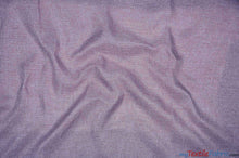 Load image into Gallery viewer, Vintage Linen Fabric | Imitation Burlap Fabric | 60&quot; Wide | Faux Burlap | Vintage Rustic Natural Look Burlap | Washable Burlap Fabric for Decor | Fabric mytextilefabric Yards Lavender 