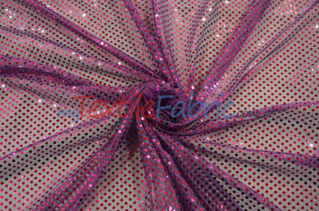 Confetti Dot Sequins Fabric | 3mm Sequins Fabric | 45" Wide | Glued 3mm Sequins Fabric | Costume Cosplay Fashion Decoration |