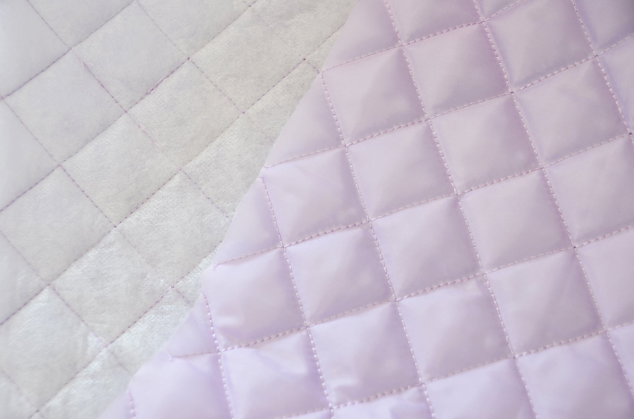 Juki Polyester Quilted Padded Lining Fabric White
