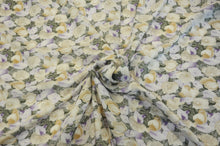 Load image into Gallery viewer, Spring Floral Rayon Challis Fabric by the Continuous Yard | 60&quot; Wide | Flower Rayon Challis Fabric | Rayon Challis for Dresses and Skirts | Fabric mytextilefabric Yards Lilac 
