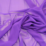 Load image into Gallery viewer, Silky Chiffon Fabric | Imitation Silk Chiffon | Super Soft &amp; Flowy | 43&quot; Wide | 100% Polyester Fabric mytextilefabric Sample Swatches Purple 
