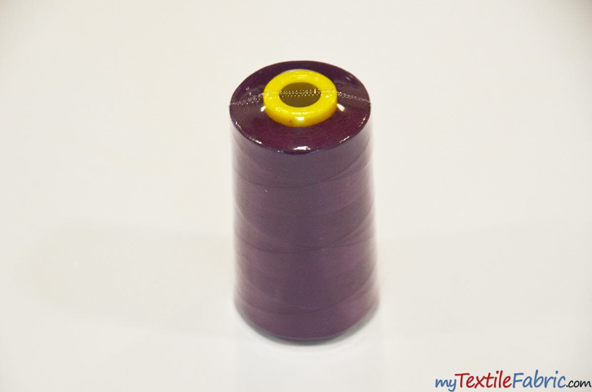 All Purpose Polyester Thread | 6000 Yard Spool | 50 + Colors Available | My Textile Fabric Light Plum 