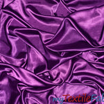 Load image into Gallery viewer, Stretch Charmeuse Satin Fabric | Soft Silky Satin Fabric | 96% Polyester 4% Spandex | Multiple Colors | Sample Swatch | Fabric mytextilefabric Light Plum 
