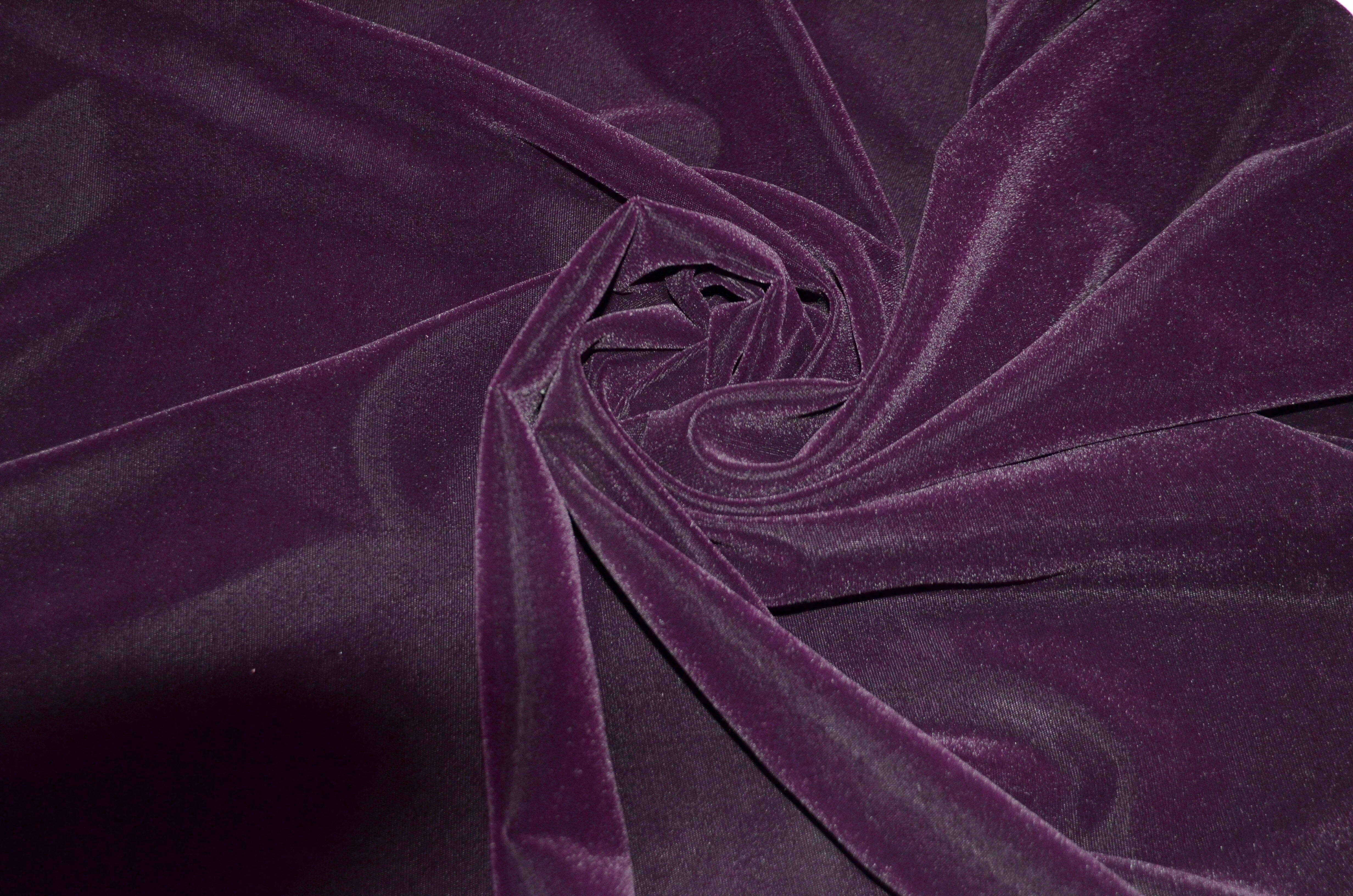 Soft Triple Velvet Fabric | 45" Wide | Plush Triple Velvet | Made in Korea | Multiple Colors | Fabric mytextilefabric Yards Plum 