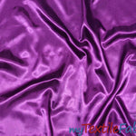 Load image into Gallery viewer, Stretch Charmeuse Satin Fabric | Soft Silky Satin Fabric | 96% Polyester 4% Spandex | Multiple Colors | Continuous Yards | Fabric mytextilefabric Jewel Purple 
