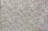 Oriental Metallic Paisley Brocade | 58" Wide | Silver and Gold Metallic Paisley Brocade | Fabric mytextilefabric 