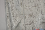 Oriental Metallic Paisley Brocade | 58" Wide | Silver and Gold Metallic Paisley Brocade | Fabric mytextilefabric 