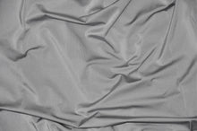 Load image into Gallery viewer, Nylon Spandex 4 Way Stretch Fabric | 60&quot; Width | Great for Swimwear, Dancewear, Waterproof, Tablecloths, Chair Covers | Multiple Colors | Fabric mytextilefabric Yards Silver 