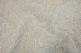 White Shaggy Brocade | White Metallic Eyelash Fabric | White Uragiri Lame | Non Stretch Lurex for Costume, Cosplay Top Dress, Apparel Fabric Fabric mytextilefabric 