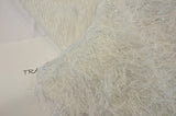 White Shaggy Brocade | White Metallic Eyelash Fabric | White Uragiri Lame | Non Stretch Lurex for Costume, Cosplay Top Dress, Apparel Fabric Fabric mytextilefabric 