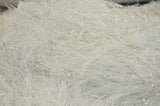 White Shaggy Brocade | White Metallic Eyelash Fabric | White Uragiri Lame | Non Stretch Lurex for Costume, Cosplay Top Dress, Apparel Fabric Fabric mytextilefabric 